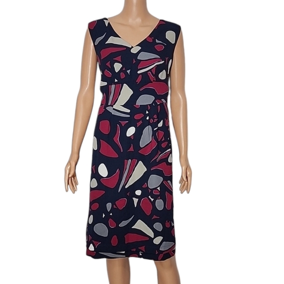 George Dresses & Skirts - George Mark Eisen  Knee Length Dress Womens Size 16 Multicolored Abstract Casual